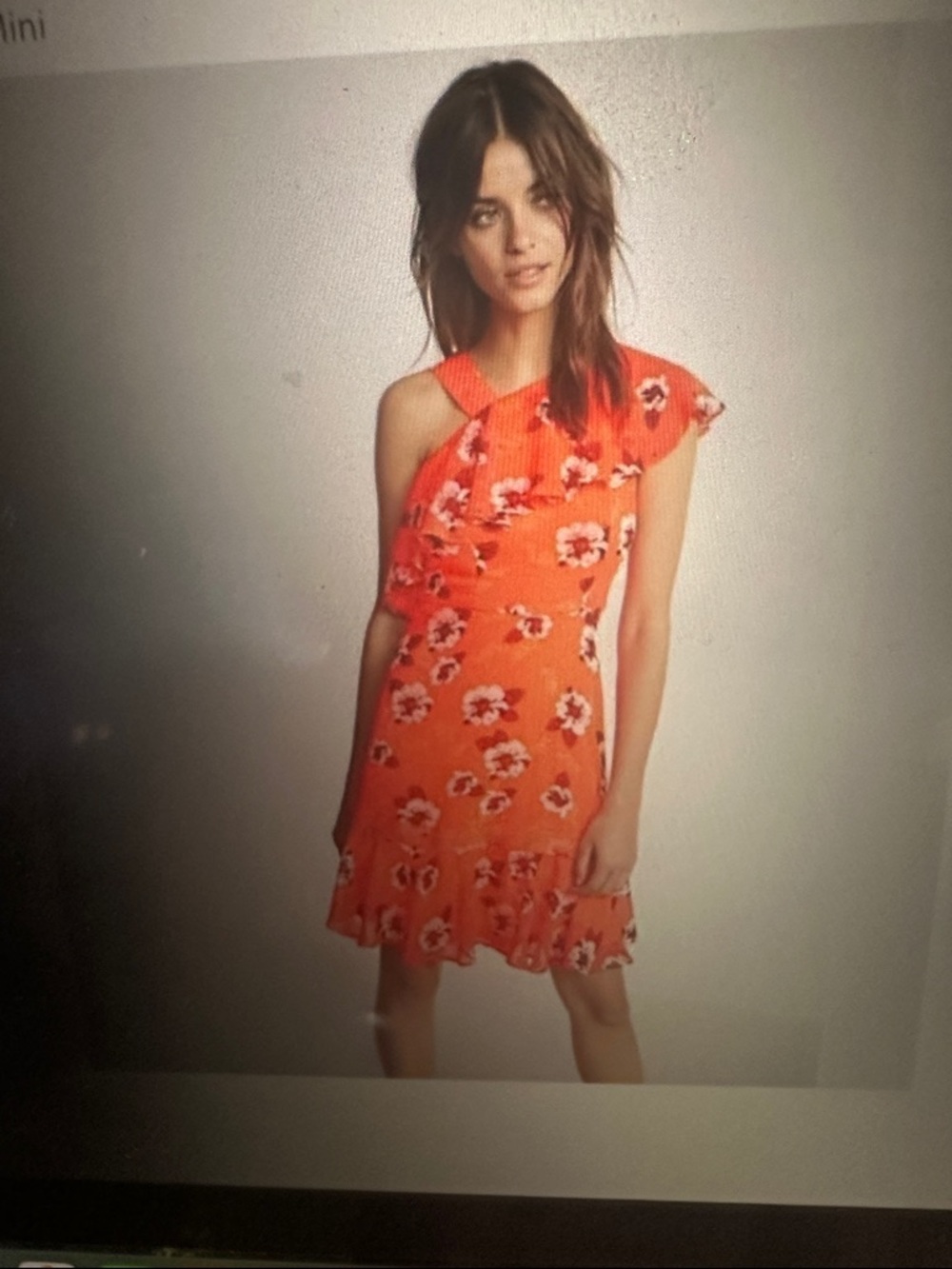 NWT Express Mini Dress in Bright Neon Orange, size 12